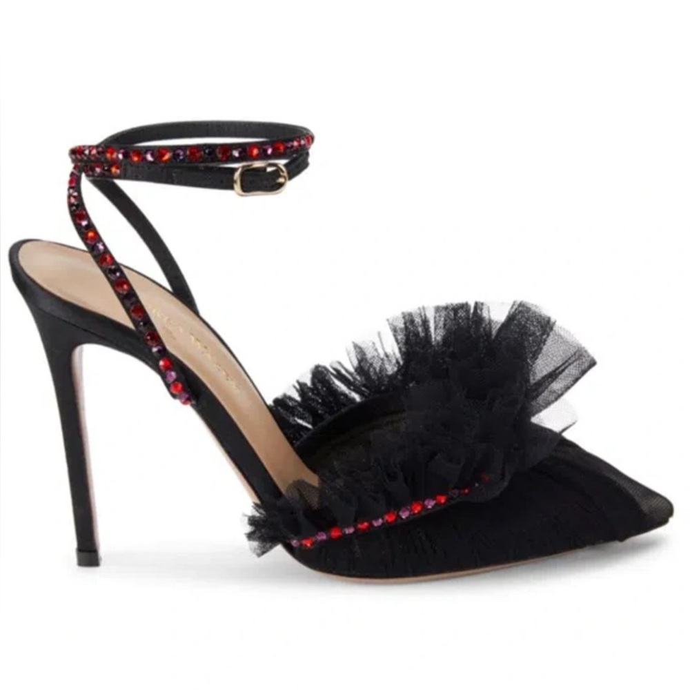New! ANDREA WAZEN Franca Embellished Pumps US Sz 9.5